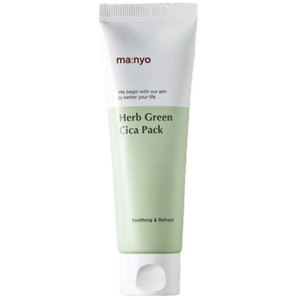 Успокаивающая маска для лица с экстрактом зеленого чая Manyo Herb Green Cica Pack