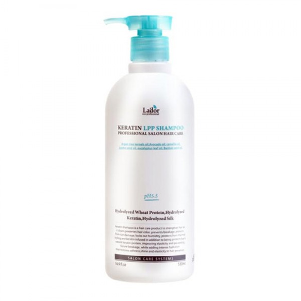 Шампунь для волос кератиновый Lador Keratin LPP Shampoo 530ml