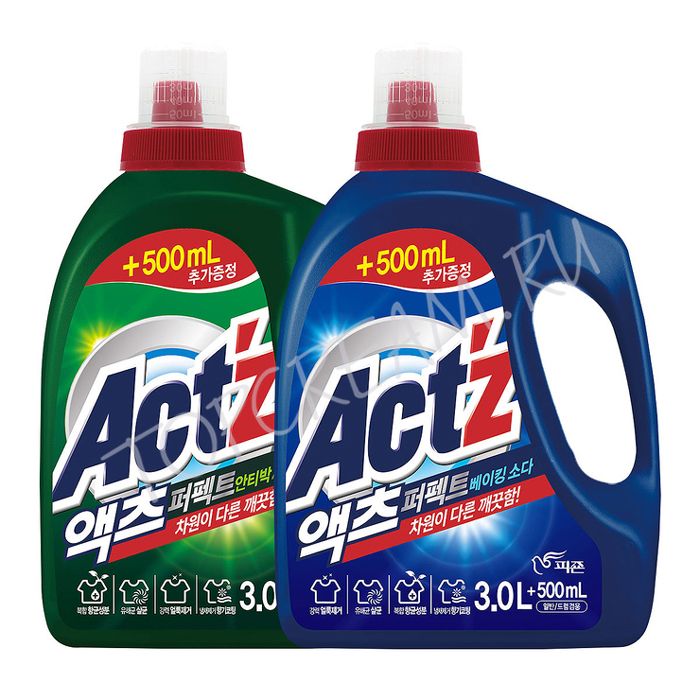 Фото гель для стирки белья 3л+500 мл pigeon regular act′z perfect gel bottle 3.0l+500ml в магазине корейской косметики Premium Korea