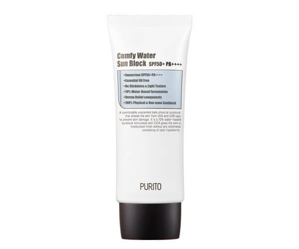 Увлажняющий солнцезащитный крем Purito Comfy Water Sun Block SPF50+PA++++