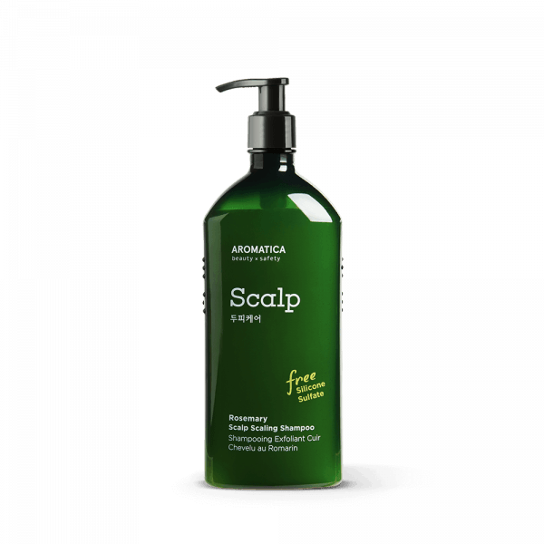 Фото шампунь для укрепления и эластичности с розмарином aromatica rosemary scalp scaling shampoo (400 мл) в магазине корейской косметики Premium Korea