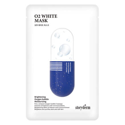 Кислородная осветляющая маска с арбутином Storyderm O2 White Mask