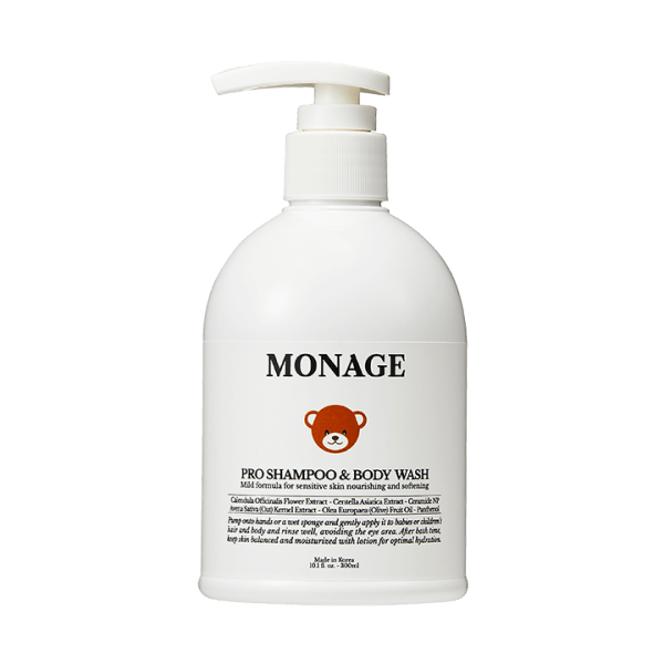 Детский шампунь и гель для душа MONAGE Pro Shampoo Body Wash 300 мл