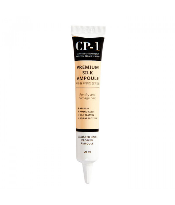 Несмываемая сыворотка для волос с протеинами шелка CP-1 Premium Silk Ampoule, 20 мл