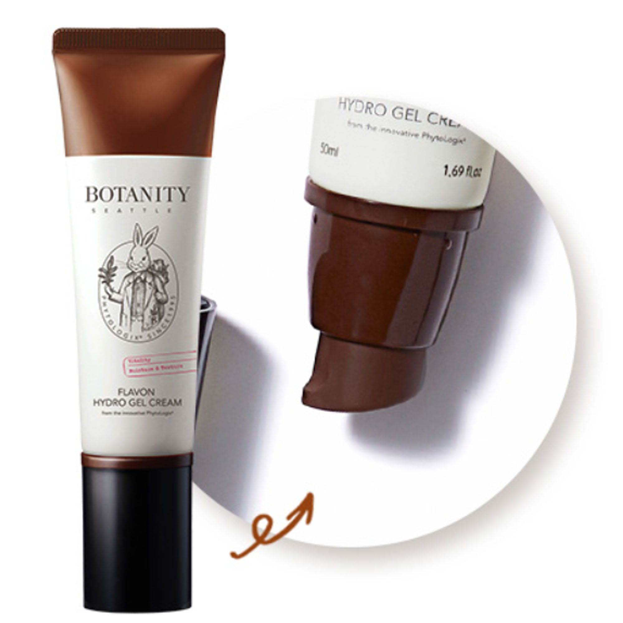 Восстанавливающий крем-гель для чувствительной кожи Botanity Flavon Hydro Gel Cream