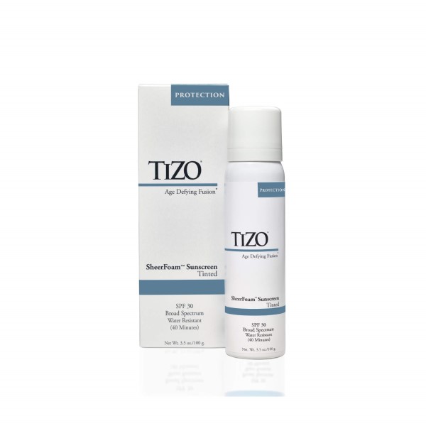 Спрей-пенка солнцезащитный для лица и тела без тинта TiZO SheerFoam SPF-30 non-tinted