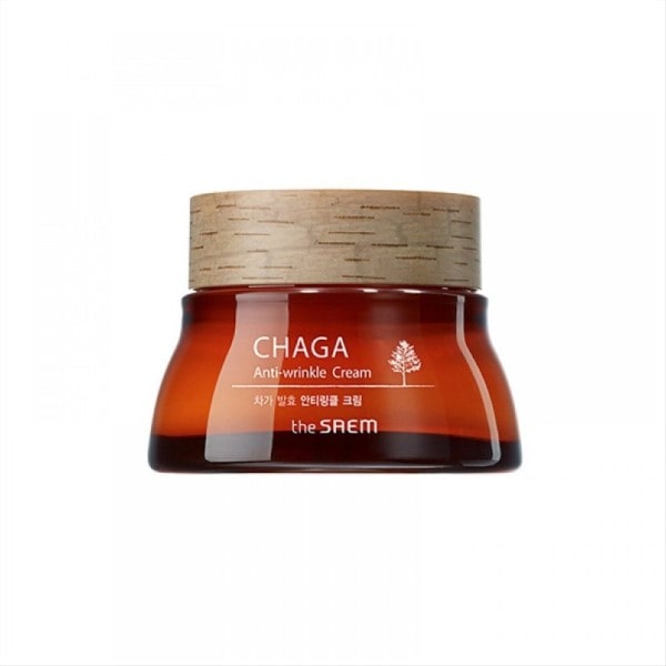 THE SAEM Chaga Anti-Wrinkle Cream Омолаживающий крем с ферментированным экстрактом чаги