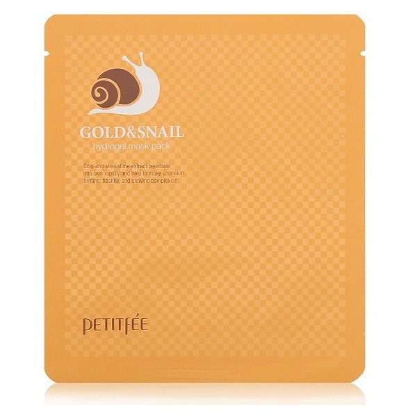 Гидрогелевая маска "Золото и экстракт улитки" PETITFEE Gold Snail Hydrogel Mask Pack 30g