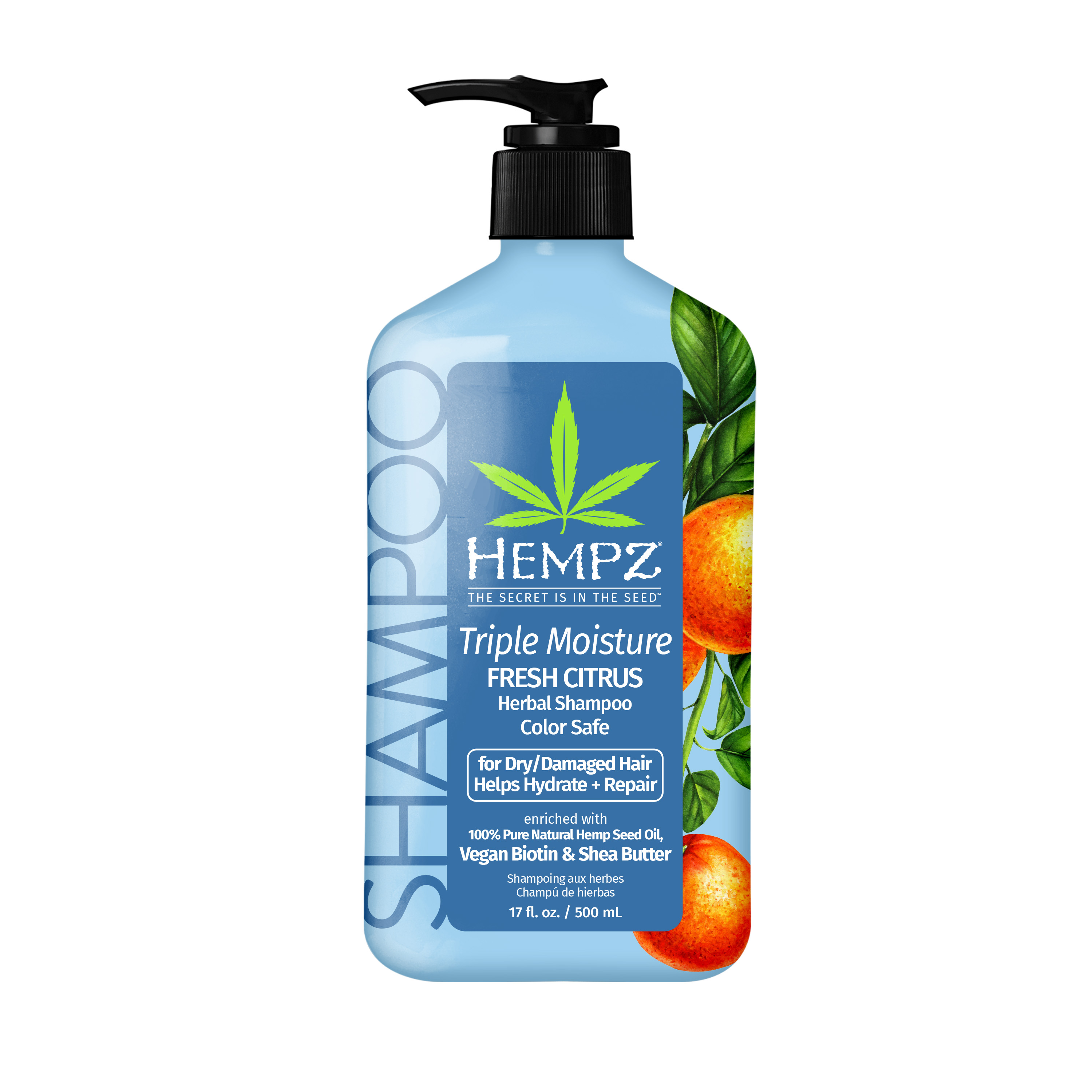 Шампунь Тройное увлажнение Hempz / Triple Moisture Moisture-Rich Daily Herbal Replenishing Shampoo 500 мл